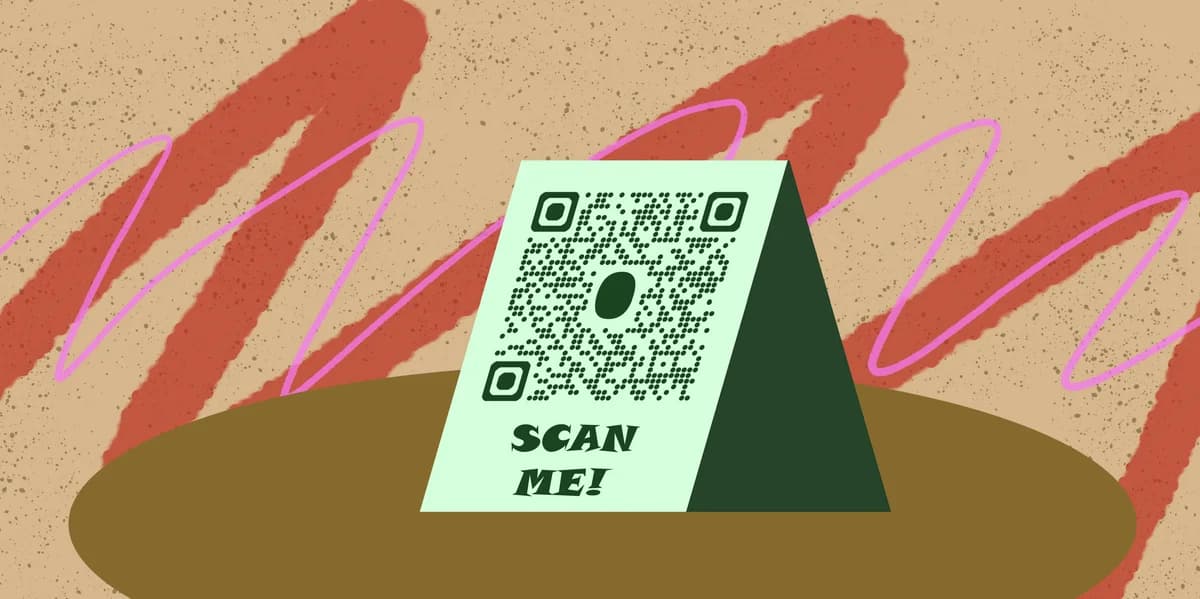 Códigos QR em tendas de mesa para restaurantes e eventos