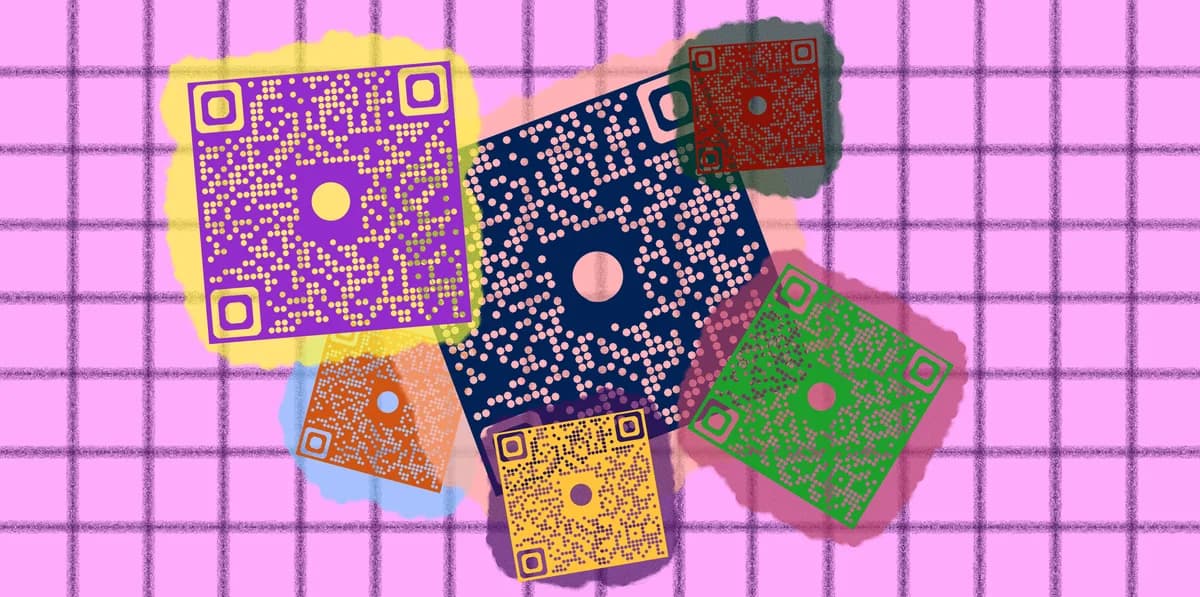 Gerador de QR code profissional para compartilhamento de portfólio para criativos