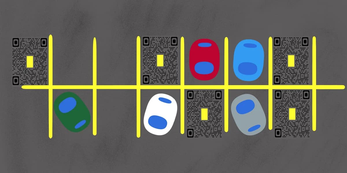 Códigos QR para estacionamentos para pagamento e informação sem contato