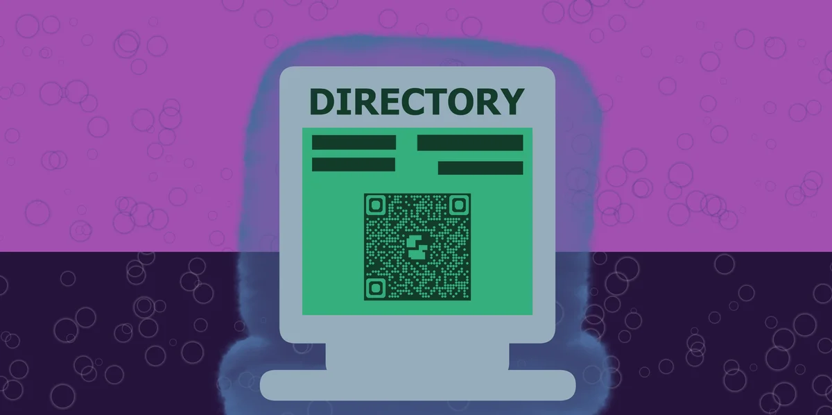 Códigos QR de diretórios empresariais para listagens locais e networking