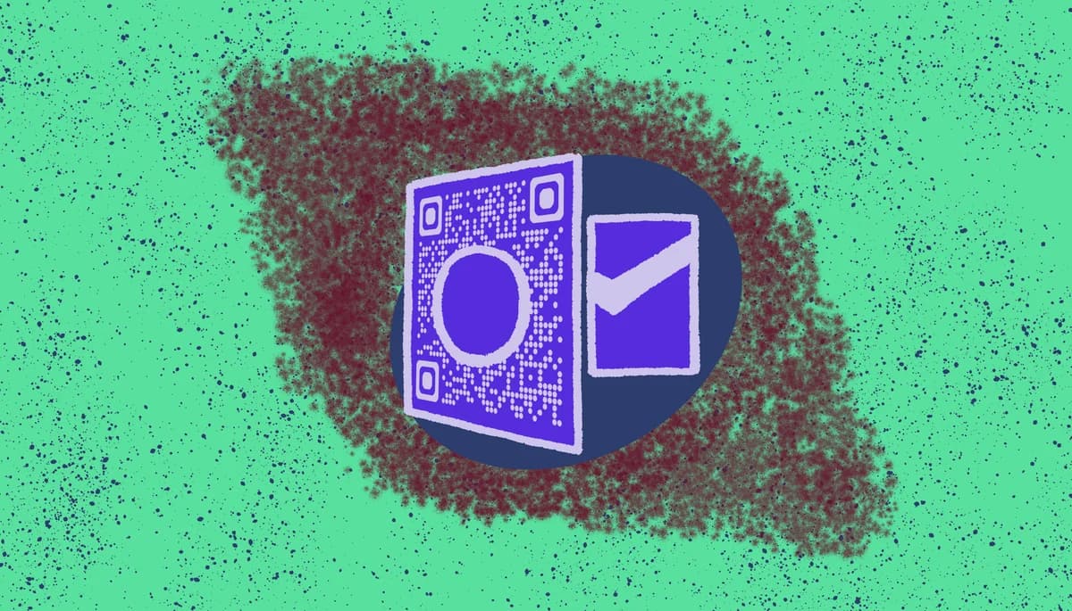 Gerador de QR Code do Outlook para compartilhamento de email e contatos