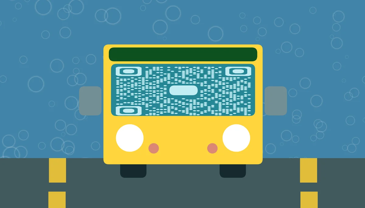 QR codes para horários e cronogramas de transporte público