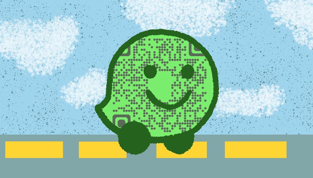 Gerador de QR code Waze Navigate para compartilhamento de localização