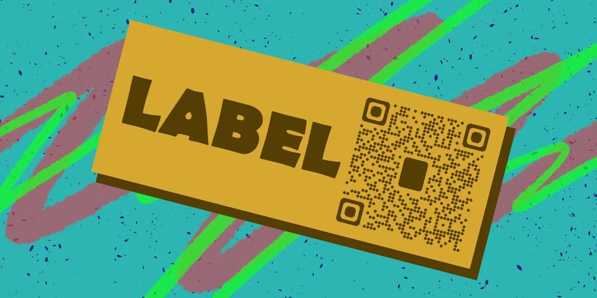 How to print a QR code on a label