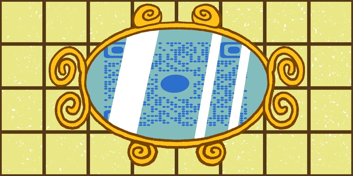 QR code on mirror: a step-by-step guide