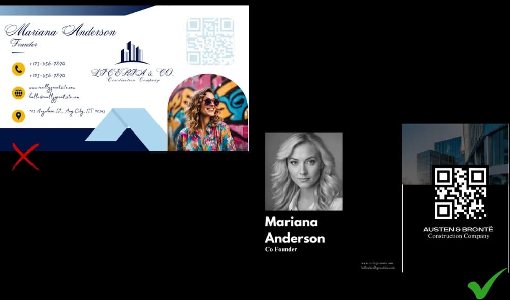 qr code business card code