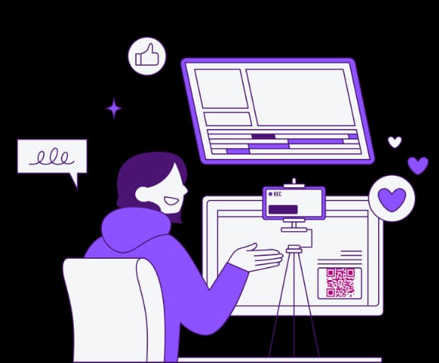 Share Digital Content Effortlessly - PDF QR Code feature illustration for QR Codes For Personal Use