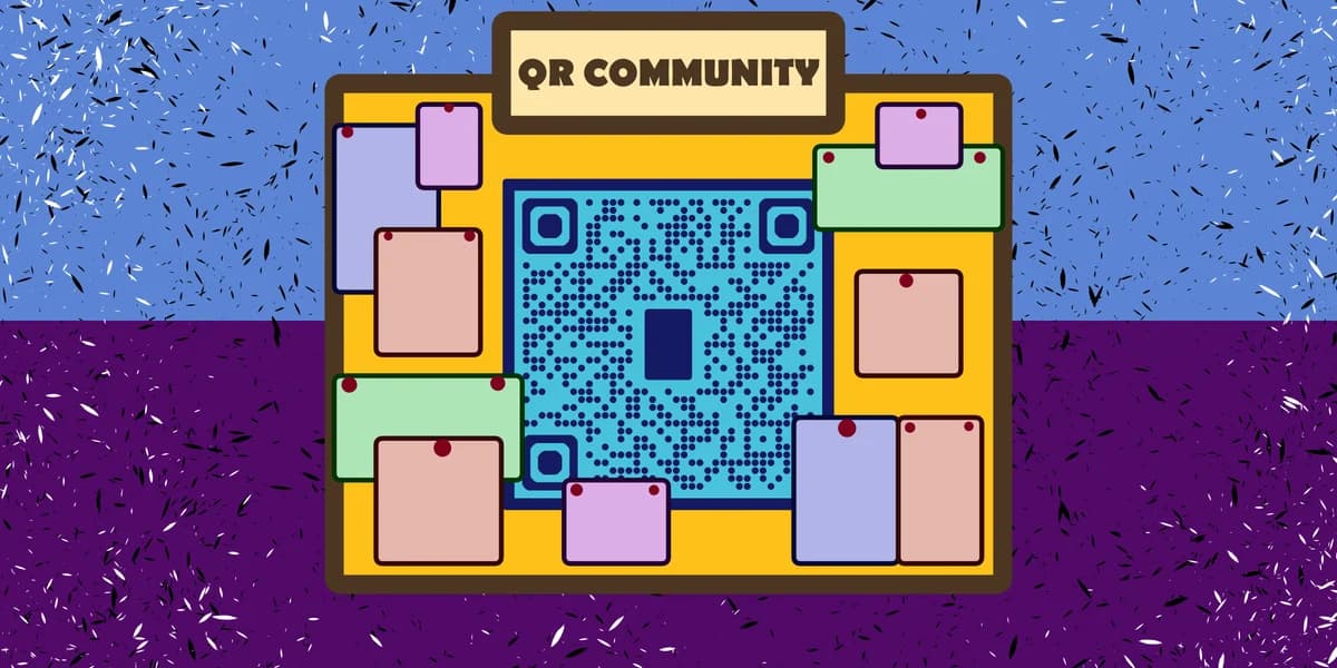 QR codes for community noticeboards