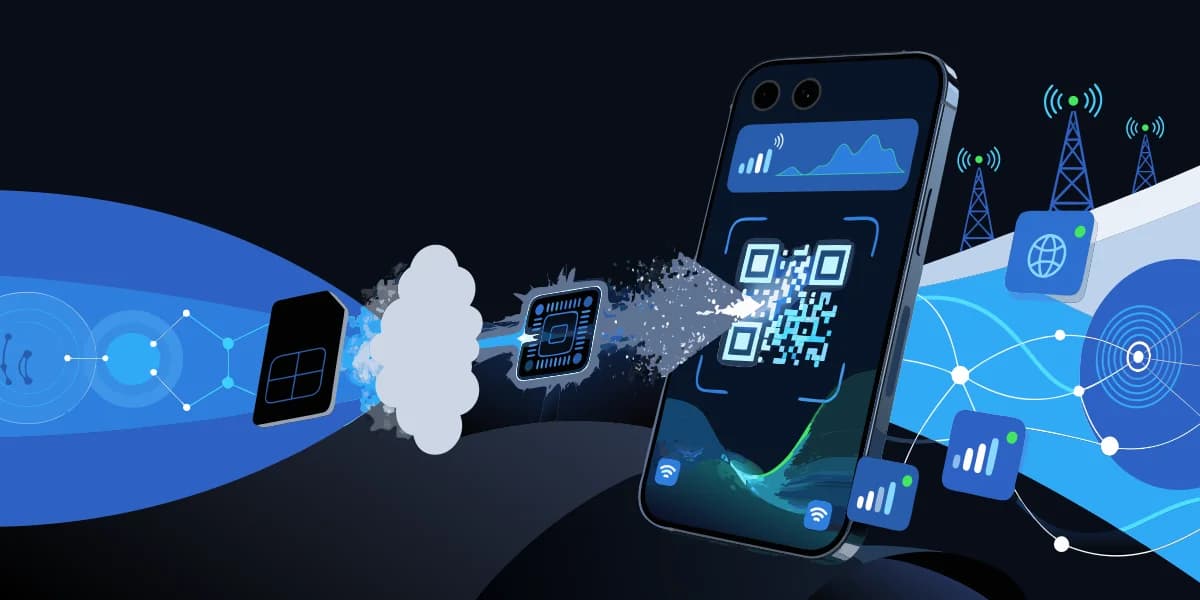 How to use an eSIM QR code