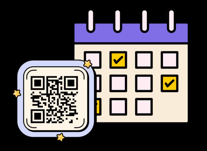 Simplify Appointment Scheduling - URL QR Code feature illustration for QR Codes For Business Services