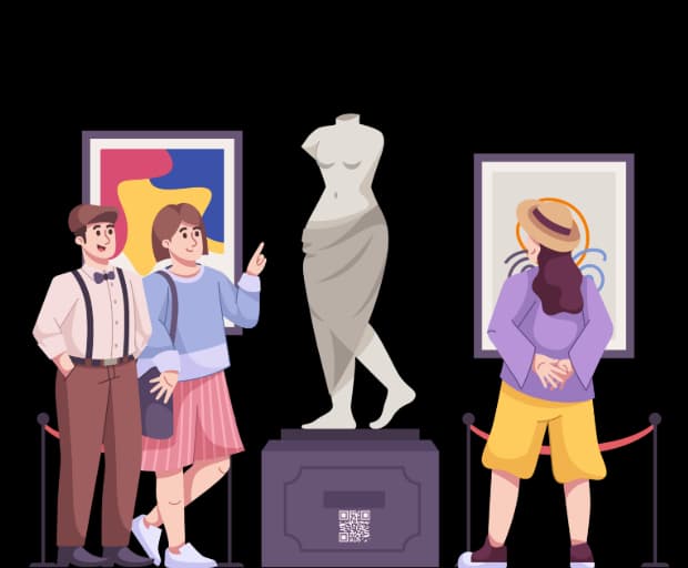 Explore City Landmarks and Cultural Hotspots - URL QR Code feature illustration for QR Codes For Cities and Cultures