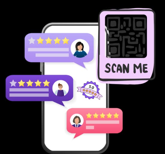 Connect Guests with Hotel Services - URL QR Code feature illustration for QR Codes For Hotels and Resorts